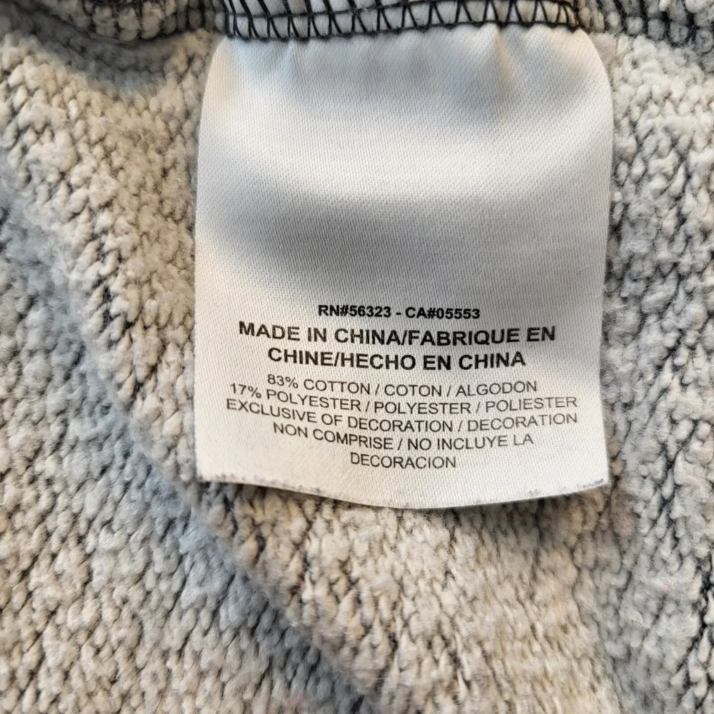 Nike Women Sweatshirt Medium Gray Camo Logo Rally AOP‎ Scoop Neck Pullover